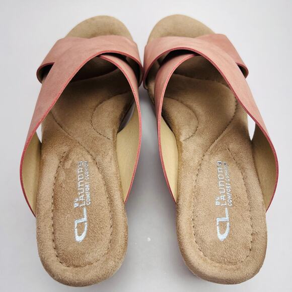 CL by Laundry Women's Dream Day Smooth Espadrille Wedge Sandal, Size 8.5 EUR 39 - Picture 4 of 10